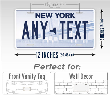 New York Voting Option Custom Novelty License Plate