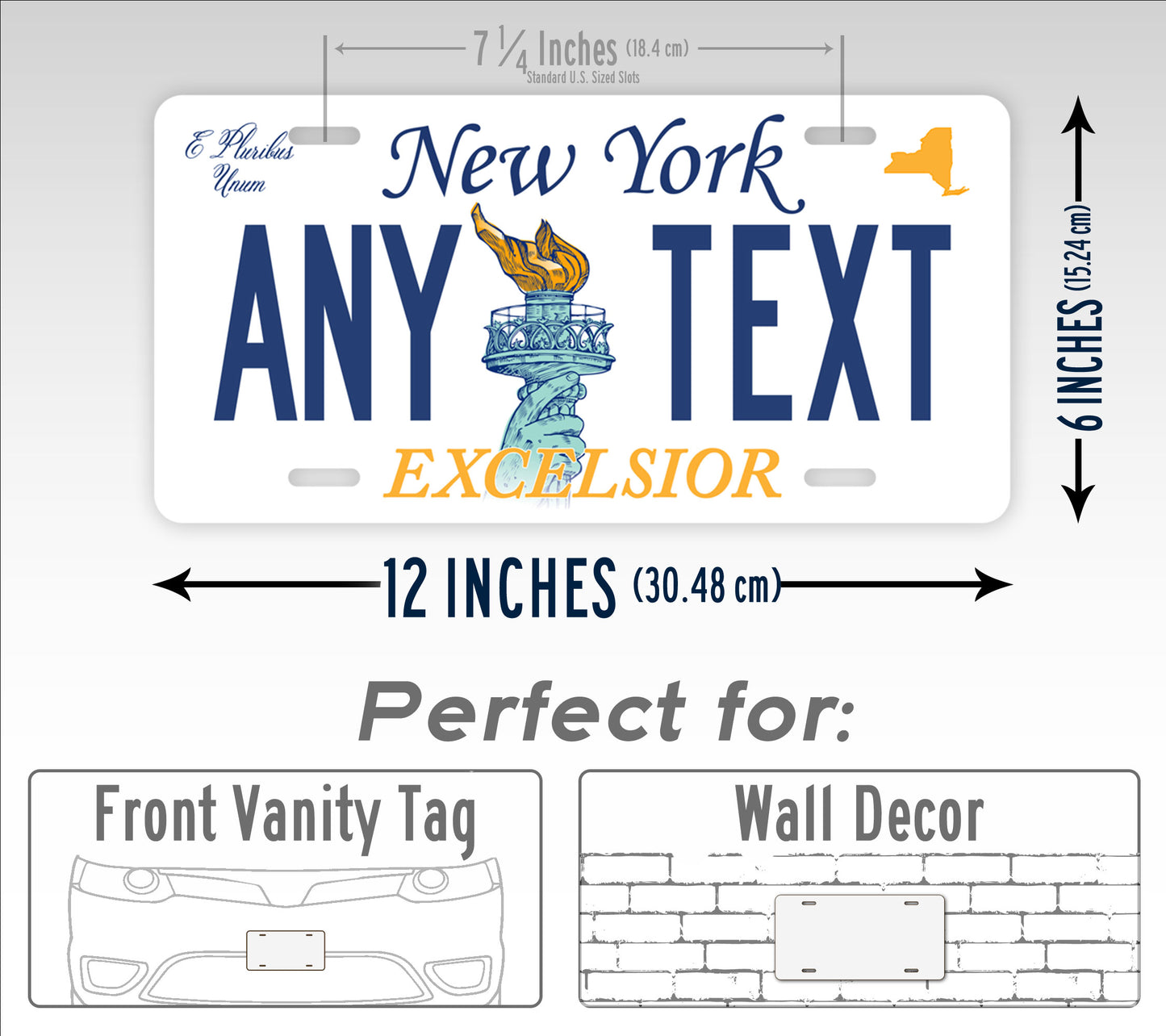 New York Voting Option Custom Novelty License Plate