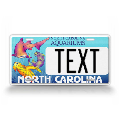 Custom North Carolina Aquariums 2023 License Plate