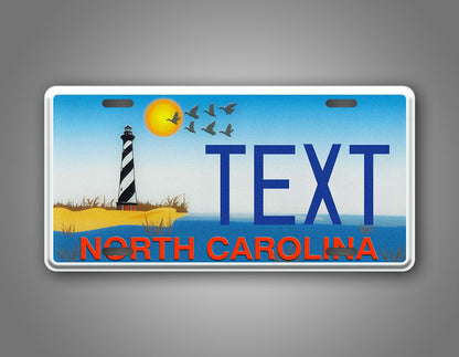 Custom North Carolina Cape Hatteras Lighthouse personalized License Plate