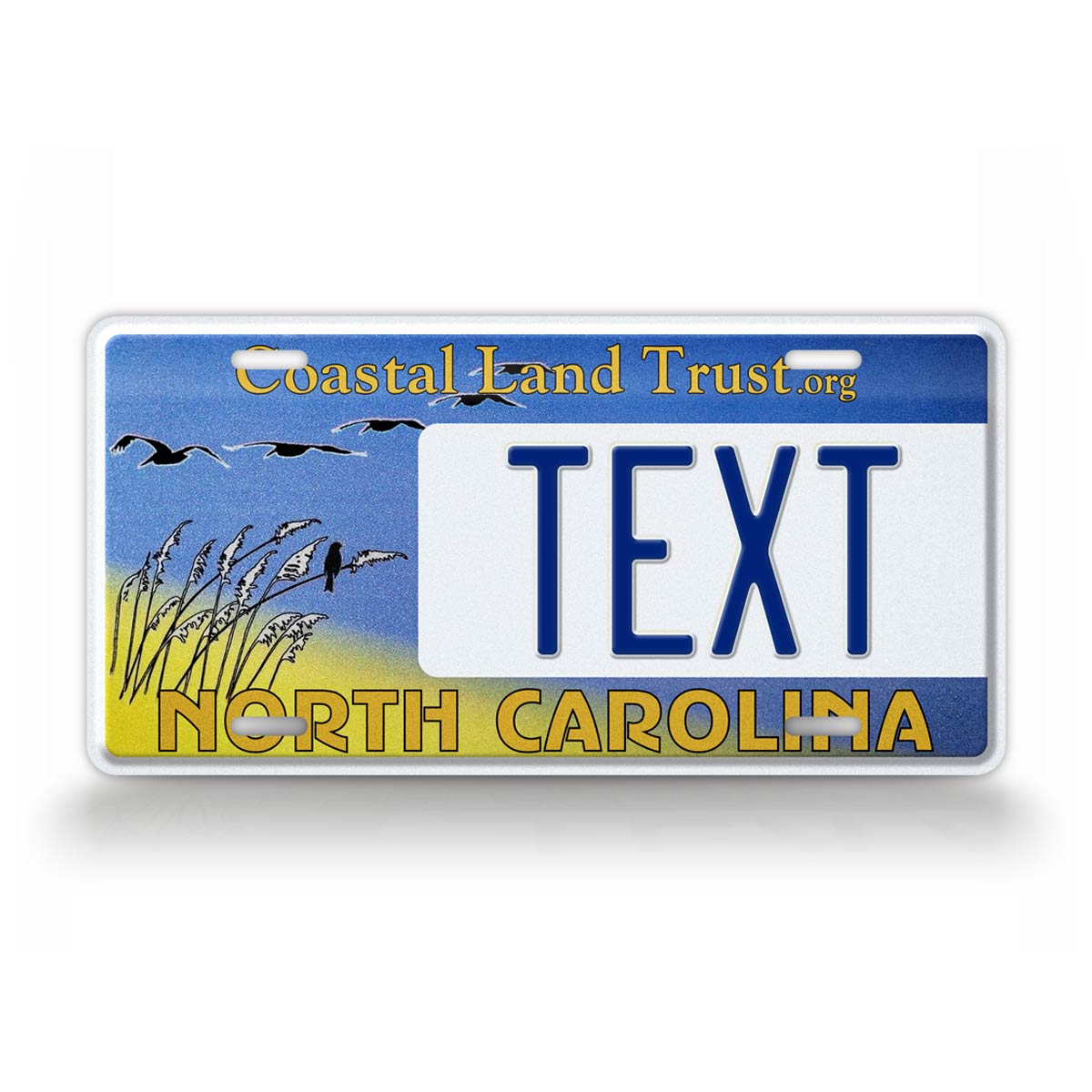 Custom North Carolina Coastal Land Trust 2011 License Plate