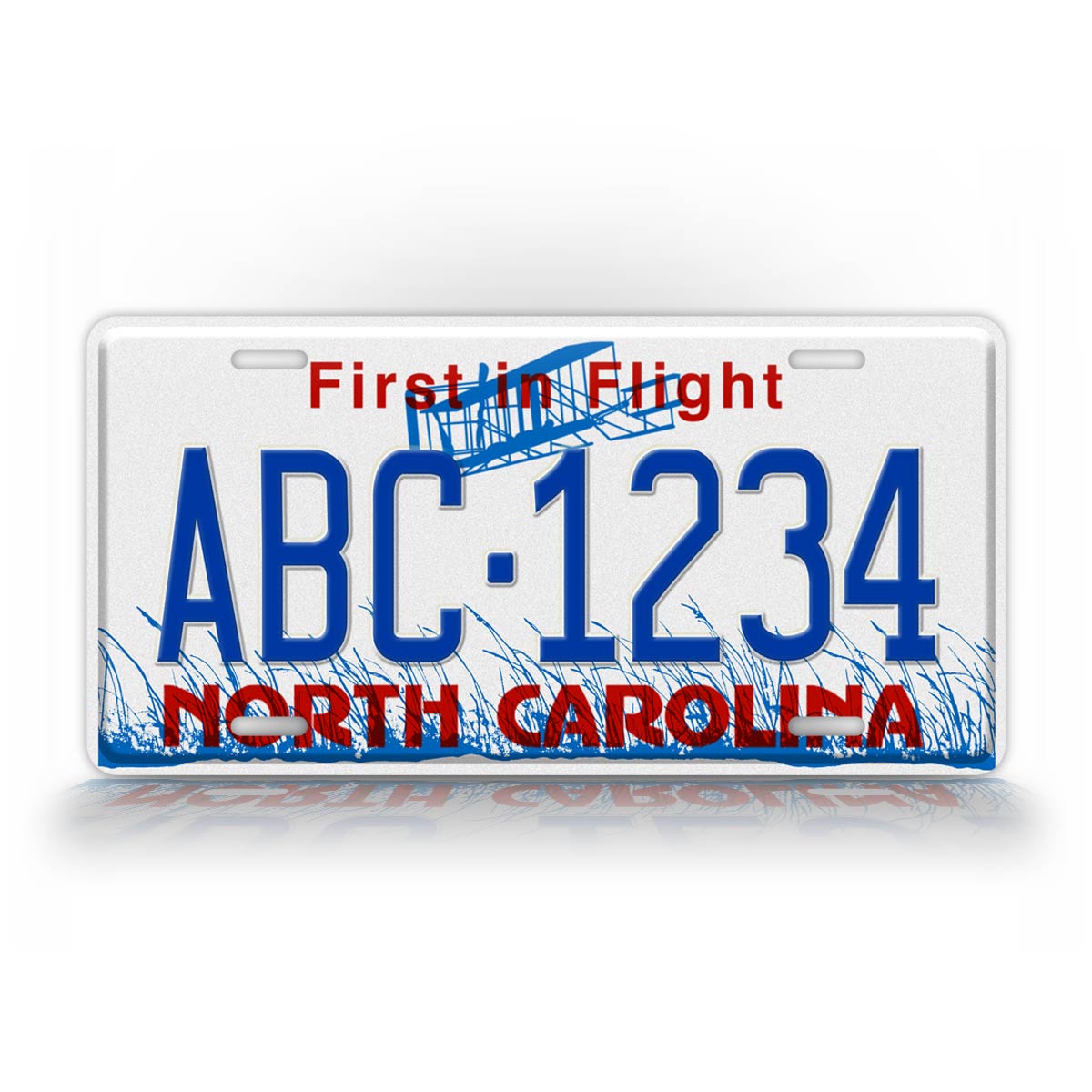 Personalized North Carolina First In Flight Custom State License Plate