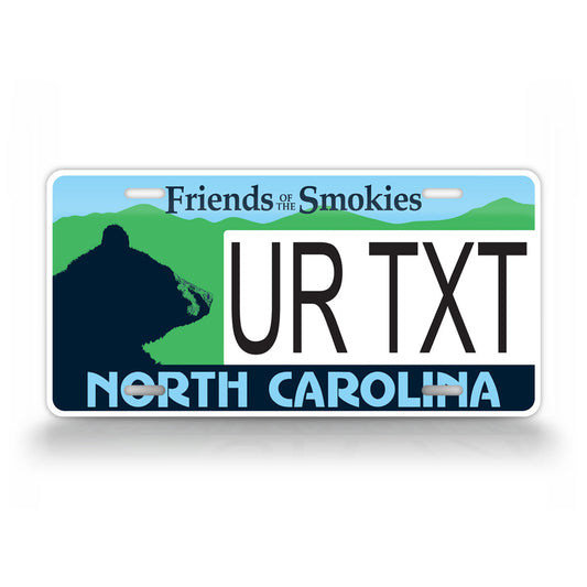 Custom North Carolina Friends Of The Smokies Personalized License Plate