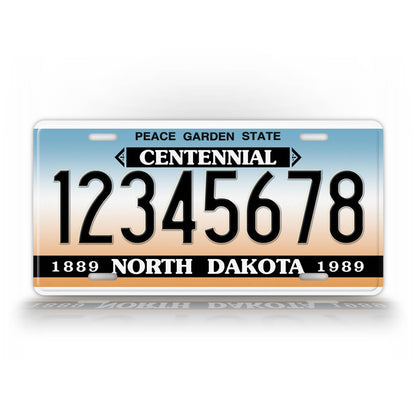 Custom North Dakota 1989 1992 Personalized License Plate