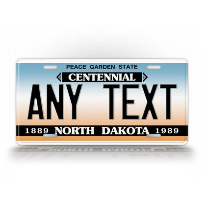 Custom North Dakota 1989 1992 Personalized License Plate