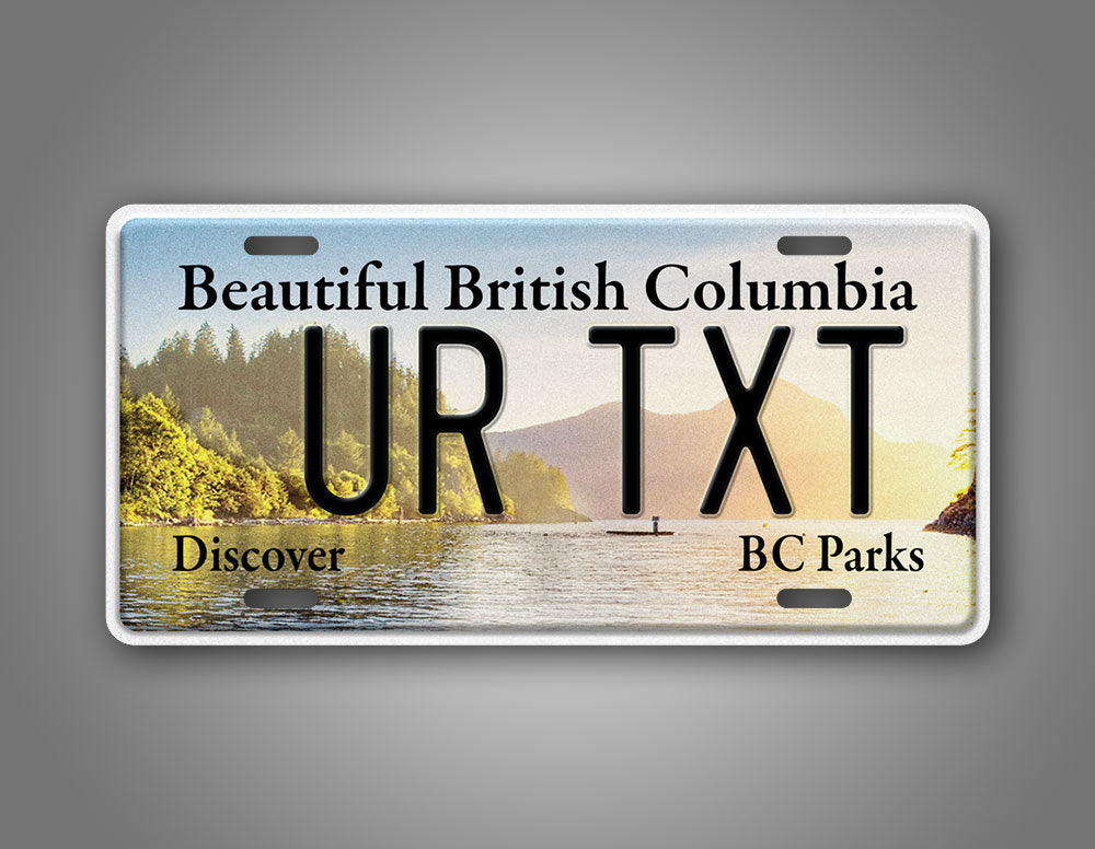 Custom Columbia BC Parks Porteau Cover Personalized 6x12 License Plate