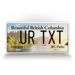 Custom Columbia BC Parks Porteau Cover Personalized 6x12 License Plate