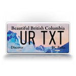 Custom British Columbia BC Parks Purcell Mountains 6x12 License Plate