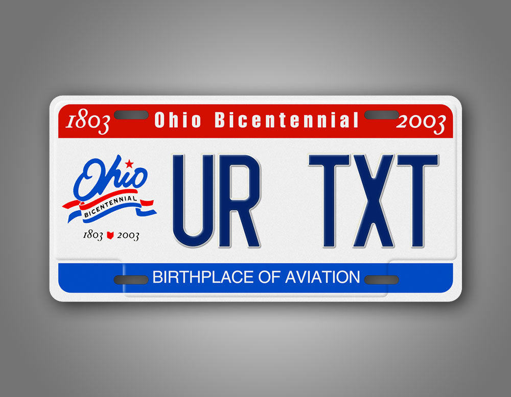 Custom Ohio Bicentennial 1803 2003 Birthplace Of Aviation