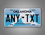 Personalized Oklahoma State Custom License Plate