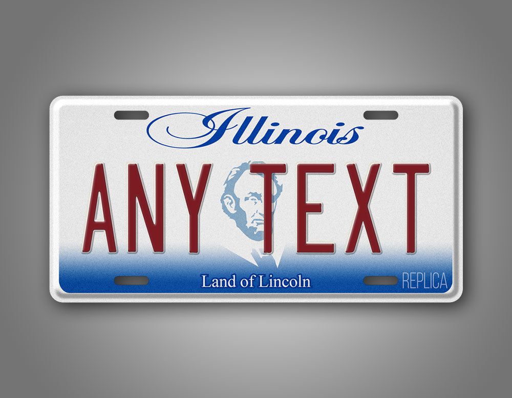 Personalized 2001-2016 Illinois State Custom License Plate