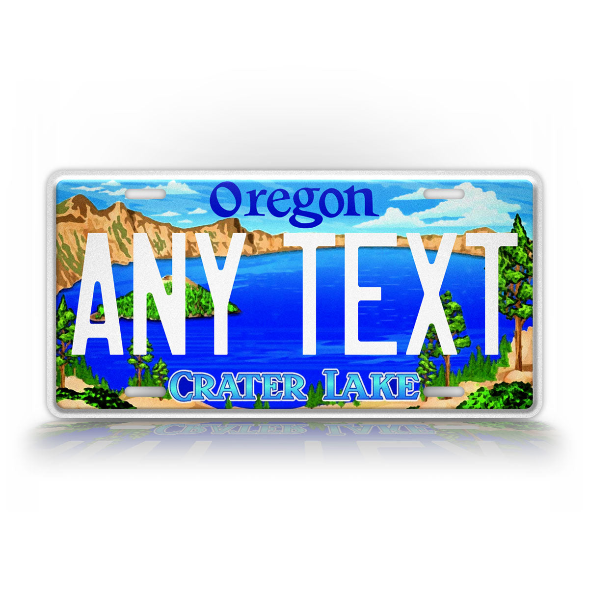 Custom Oregon Crater Lake Centennial Personalized License Plate