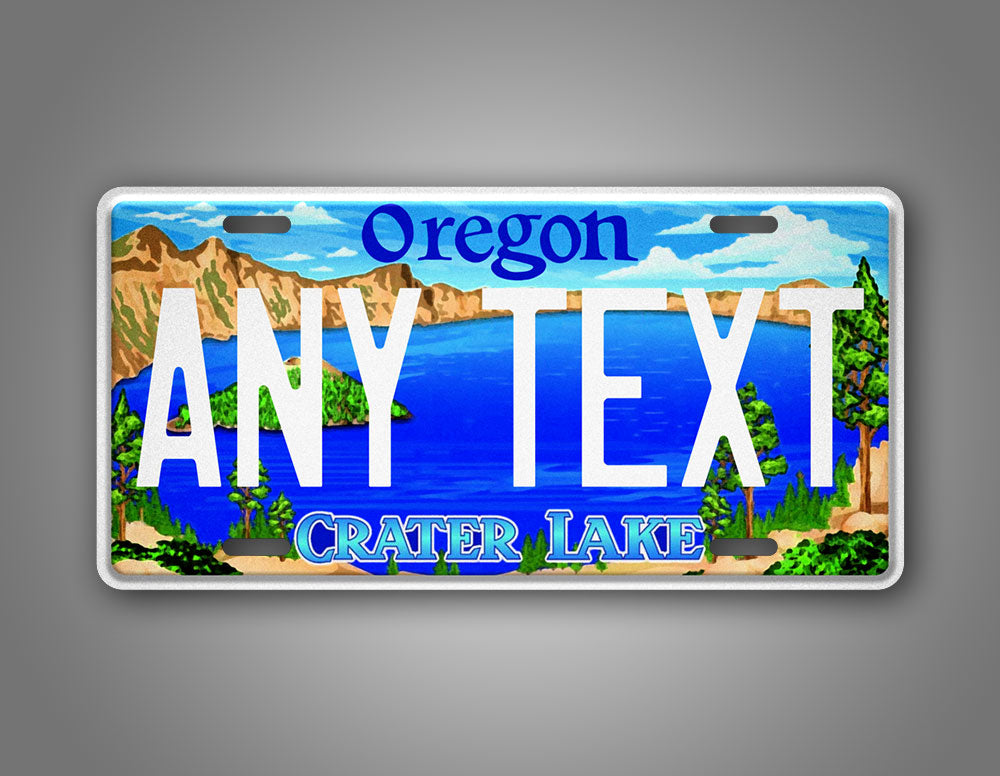 Custom Oregon Crater Lake Centennial Personalized License Plate