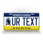 Custom Pennsylvania In God We Trust Eagle Personalized License plate