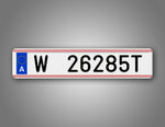 Personalized Austria European Style License Plate