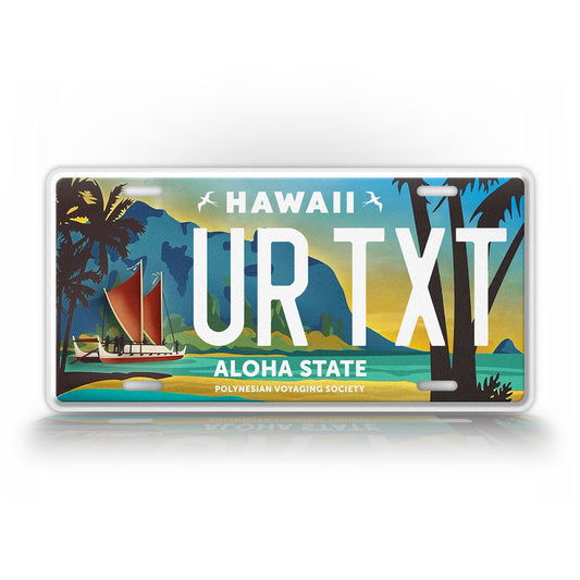 Personalized Hawaii Polynesian Voyaging Society Custom License Plate