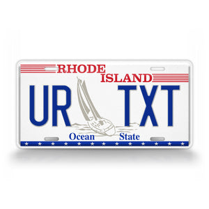 Custom Rhode Island Sailboat Novelty Personalized license Plate