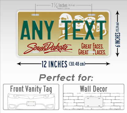 Personalized South Dakota 1991 1995 License Plate