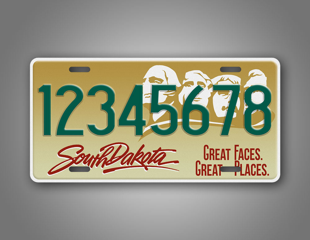 Personalized South Dakota 1991 1995 License Plate