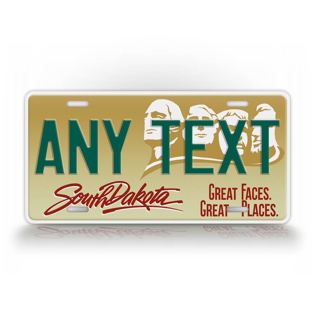 Personalized South Dakota 1991 1995 License Plate