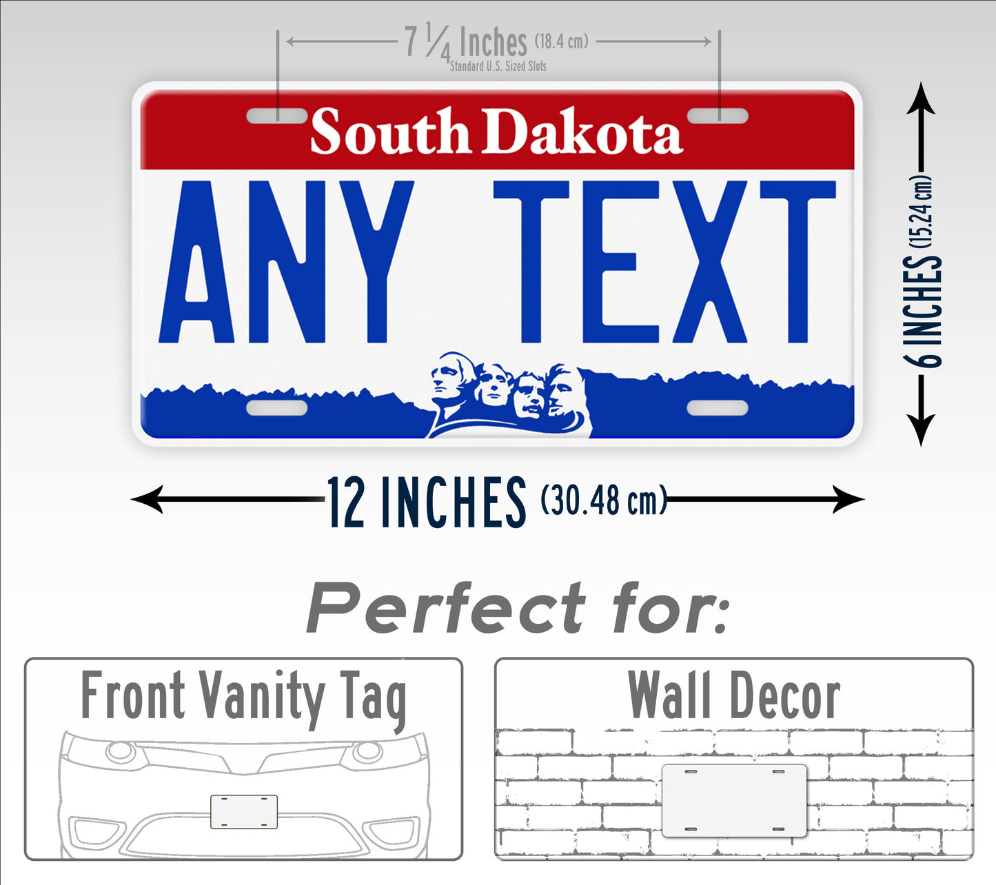 Custom 2000 2003 South Dakota License Plate