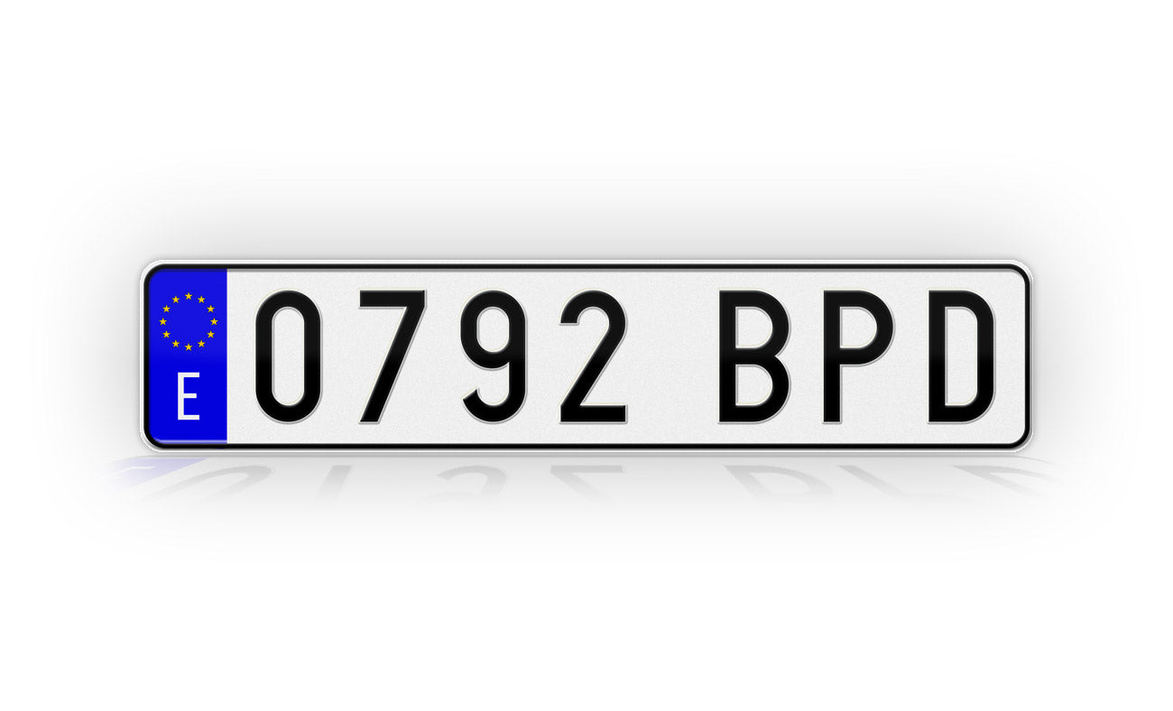 Personalized Spain European Style License Plate