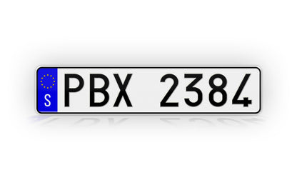 Personalized Sweden European Style License Plate