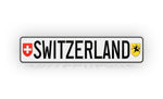 Personalized Switzerland European Style License Plate