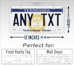 Personalized 1976-1982 Tennessee State Custom License Plate