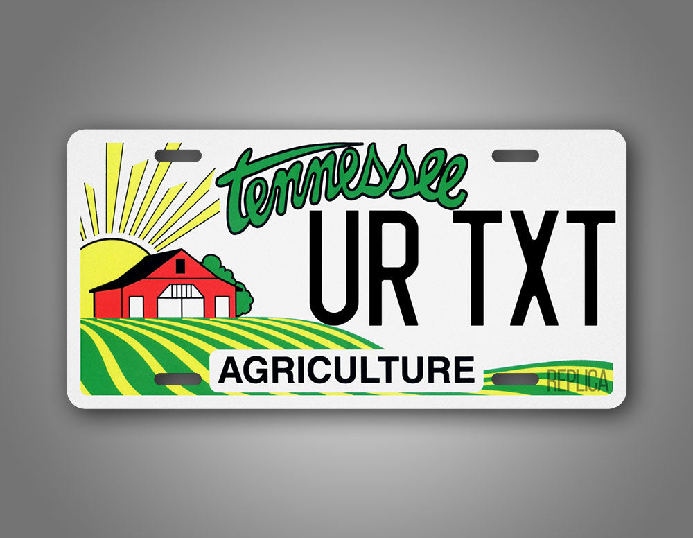 Custom Tennessee Agriculture Personalized License Plate