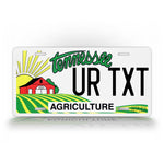 Custom Tennessee Agriculture Personalized License Plate