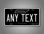 Custom Tennessee In The Black Personalized License Plate