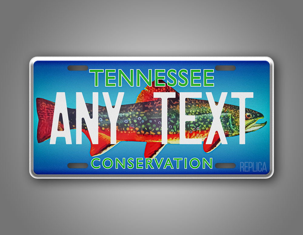 Personalized Tennessee Trout Conservation License Plate