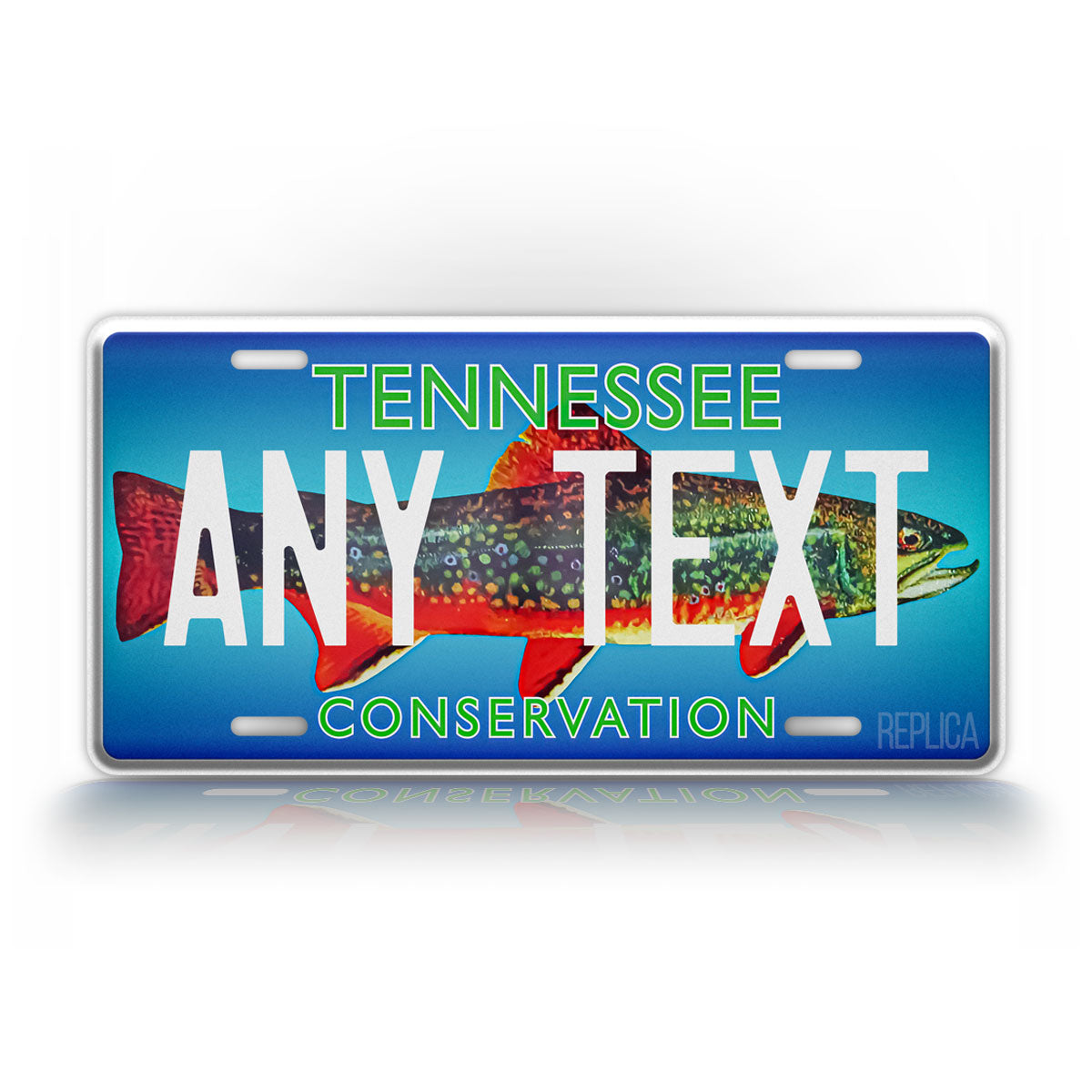 Personalized Tennessee Trout Conservation License Plate