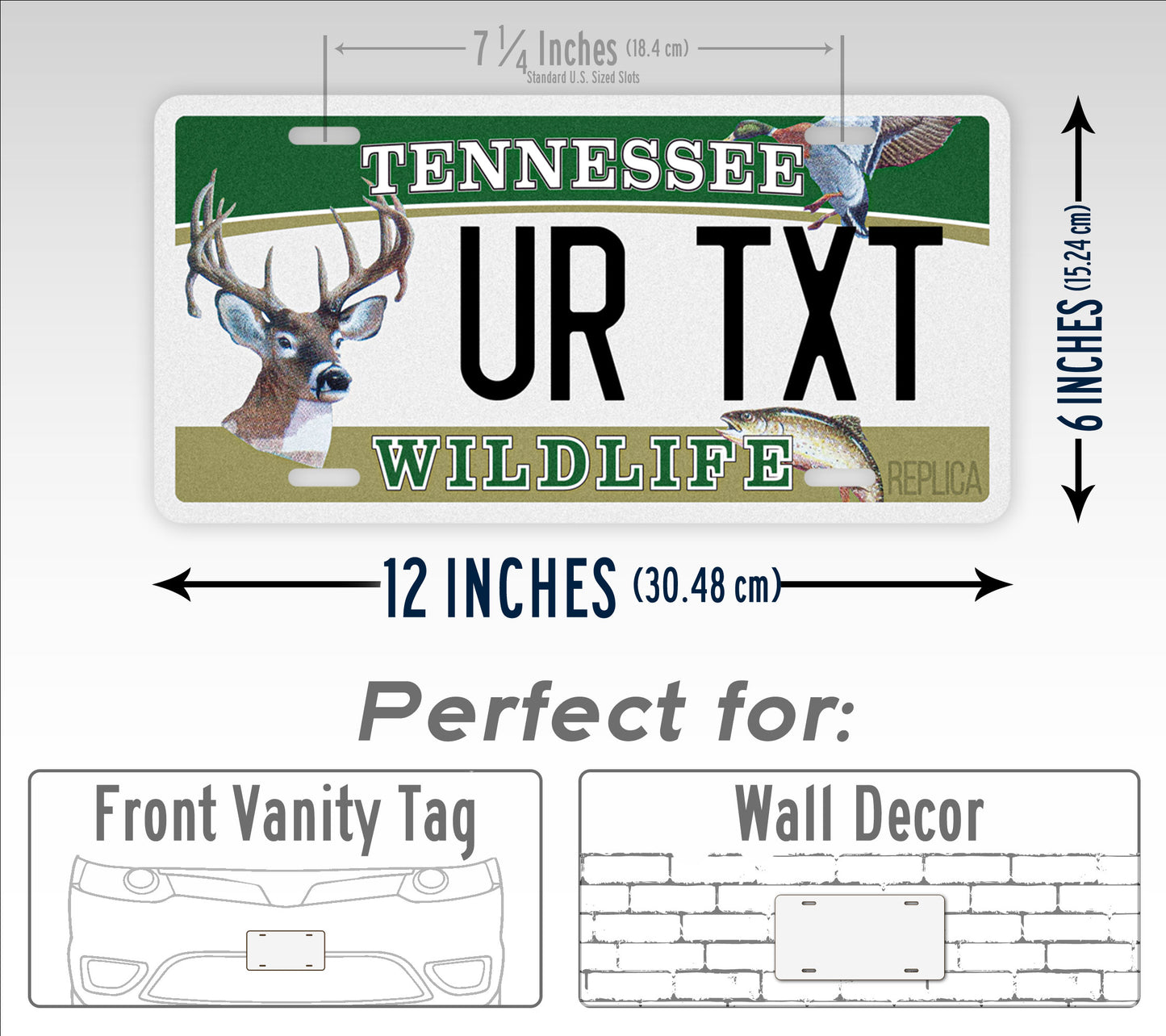 Customized Tennessee Wildlife Federation "Multi Animal" License Plate