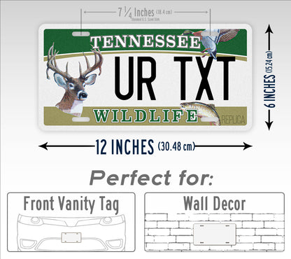 Customized Tennessee Wildlife Federation "Multi Animal" License Plate