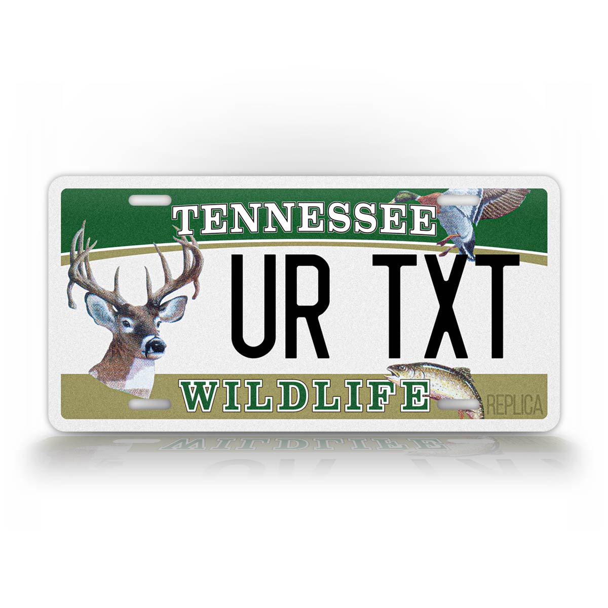 Customized Tennessee Wildlife Federation "Multi Animal" License Plate