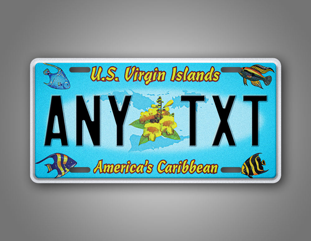 Custom US Virgin Islands 2006 2016 Novelty License Plate