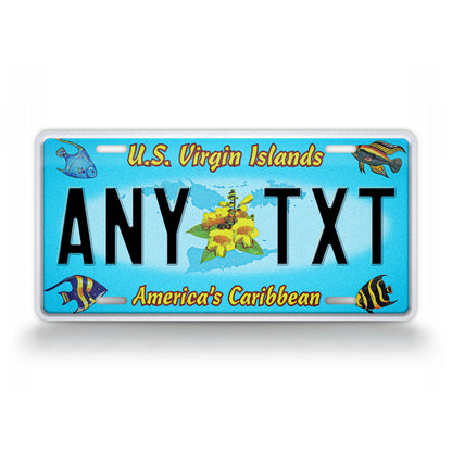 Custom US Virgin Islands 2006 2016 Novelty License Plate