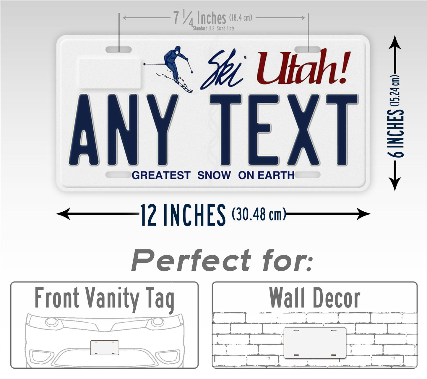 Personalized 1993-2007 Utah State License Plate