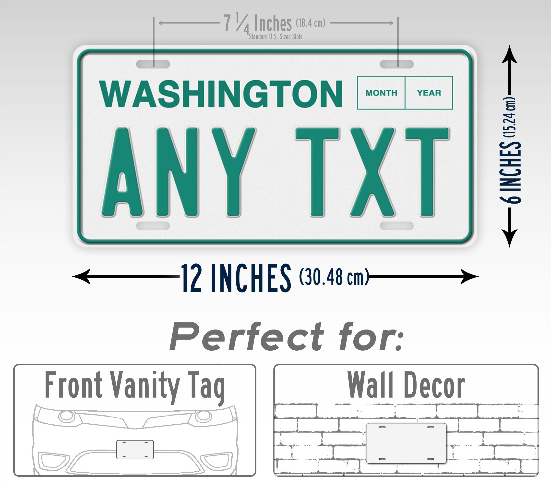 Personalized 1983-1986 Washington State Custom License Plate