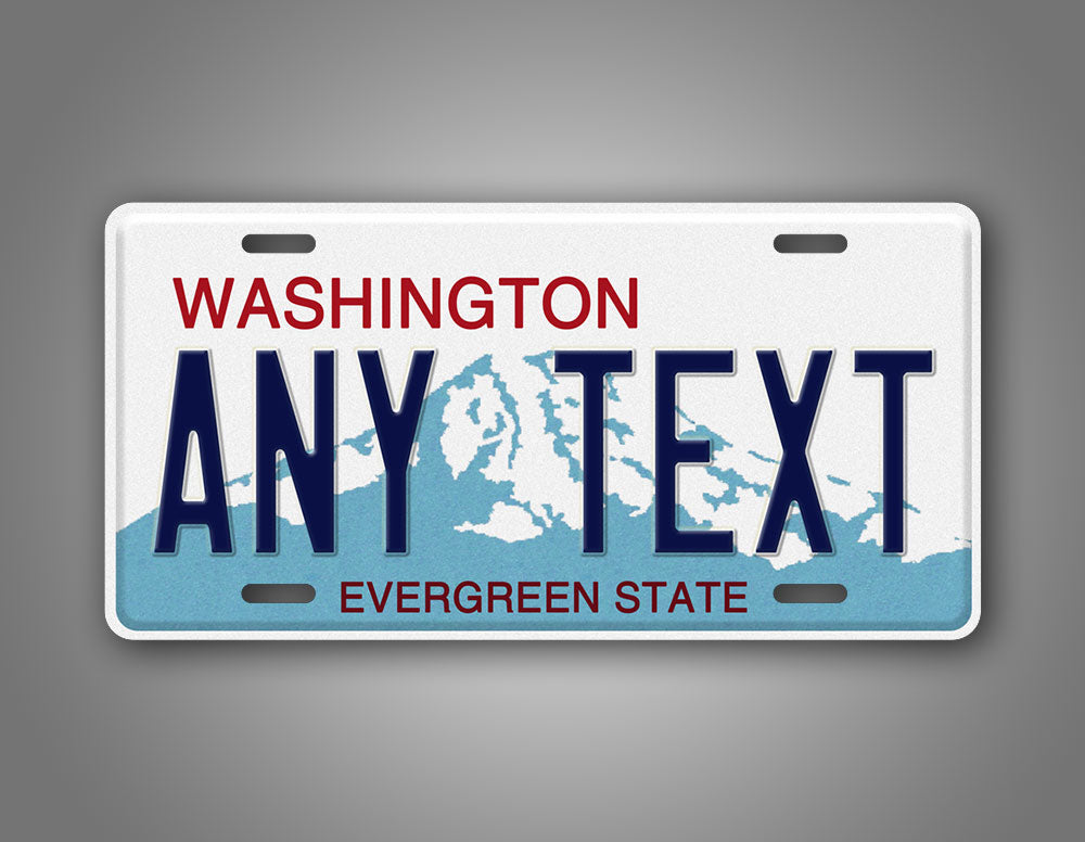 Personalized Washington State Custom License Plate