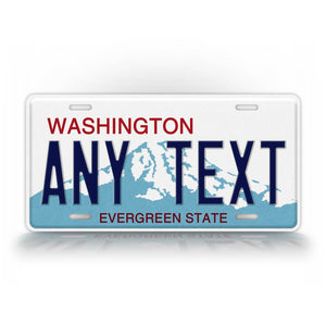 Personalized Washington State Custom License Plate