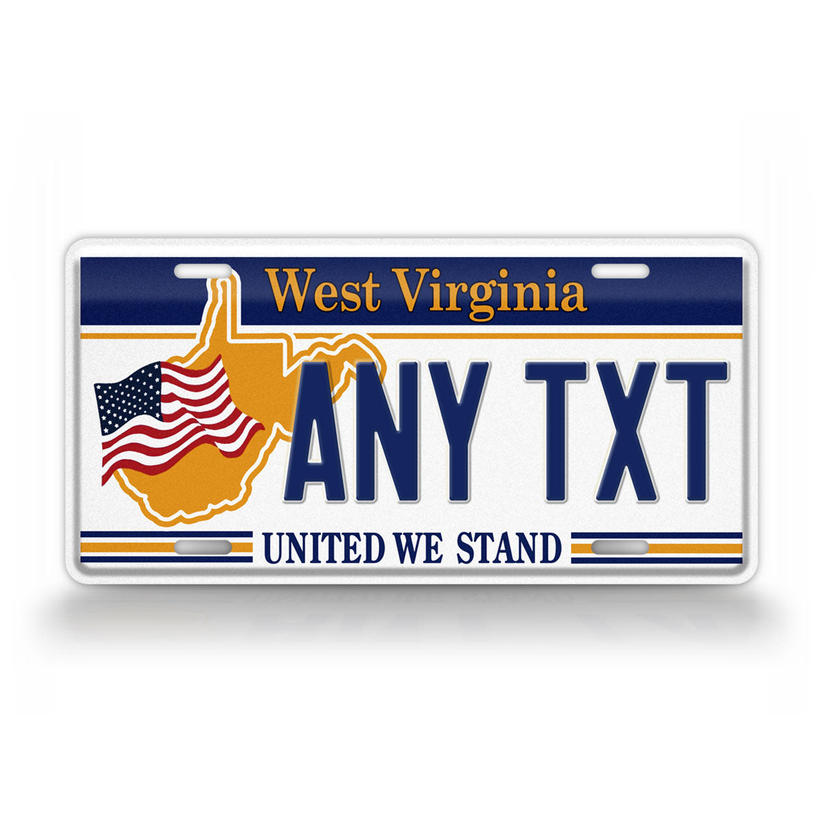 Custom West Virginia United We Stand Novelty Personalized License Plate