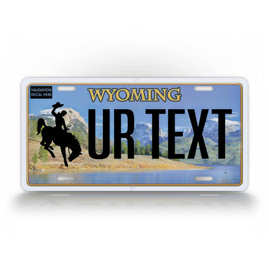 Personalized Wyoming State Custom License Plate