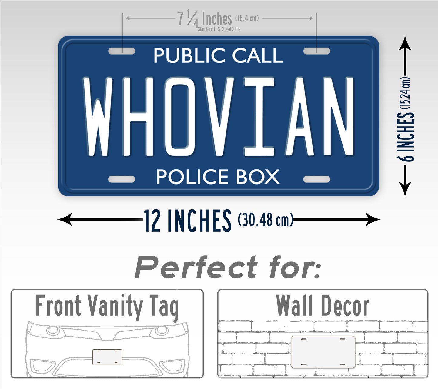 Doctor Who Whovian License Plate