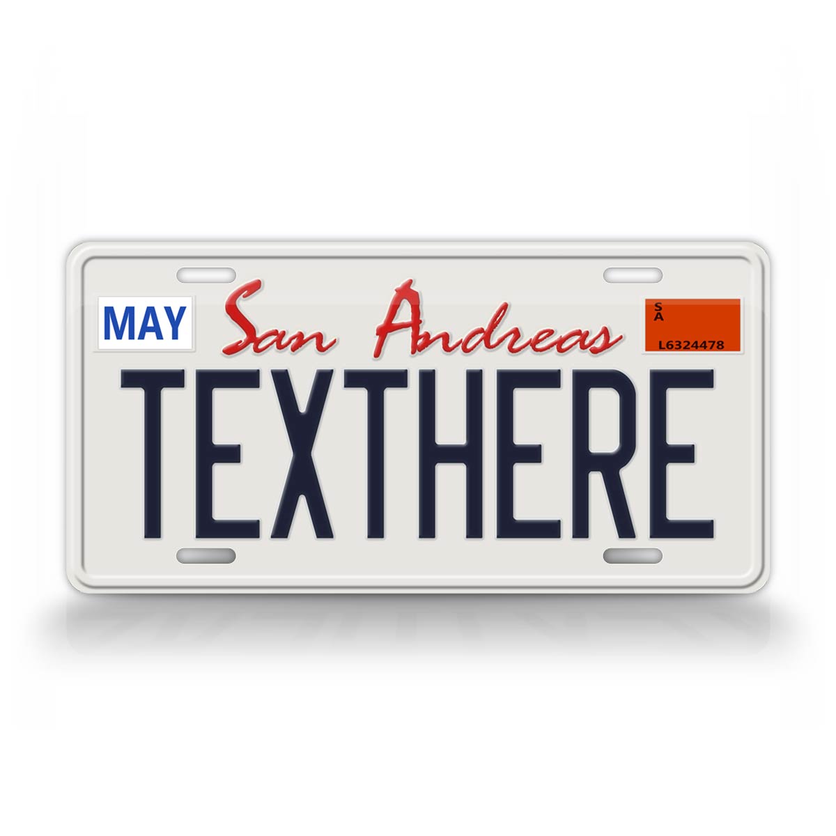 Novelty San Andreas Original Custom 6x12 License Plate