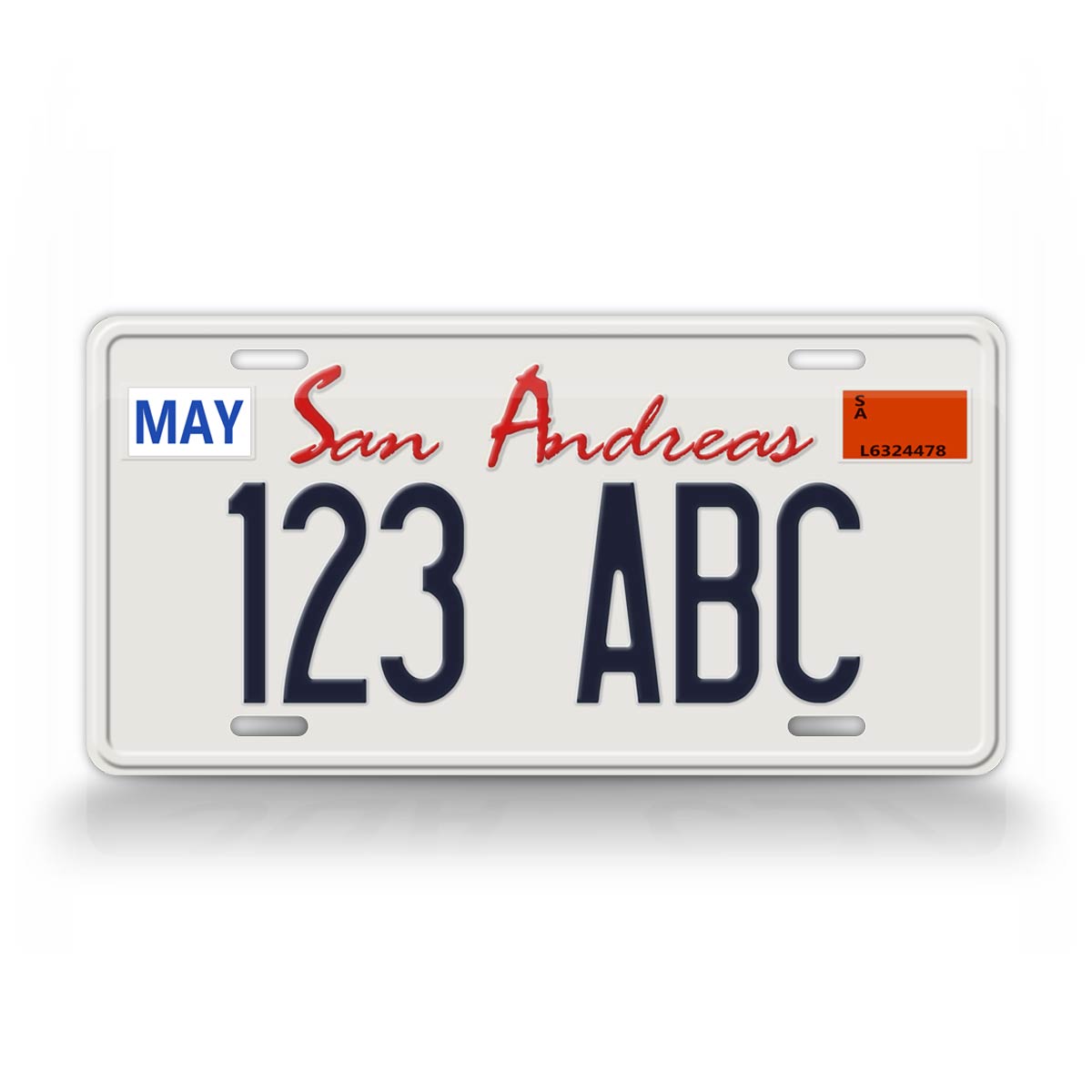 Novelty San Andreas Original Custom 6x12 License Plate