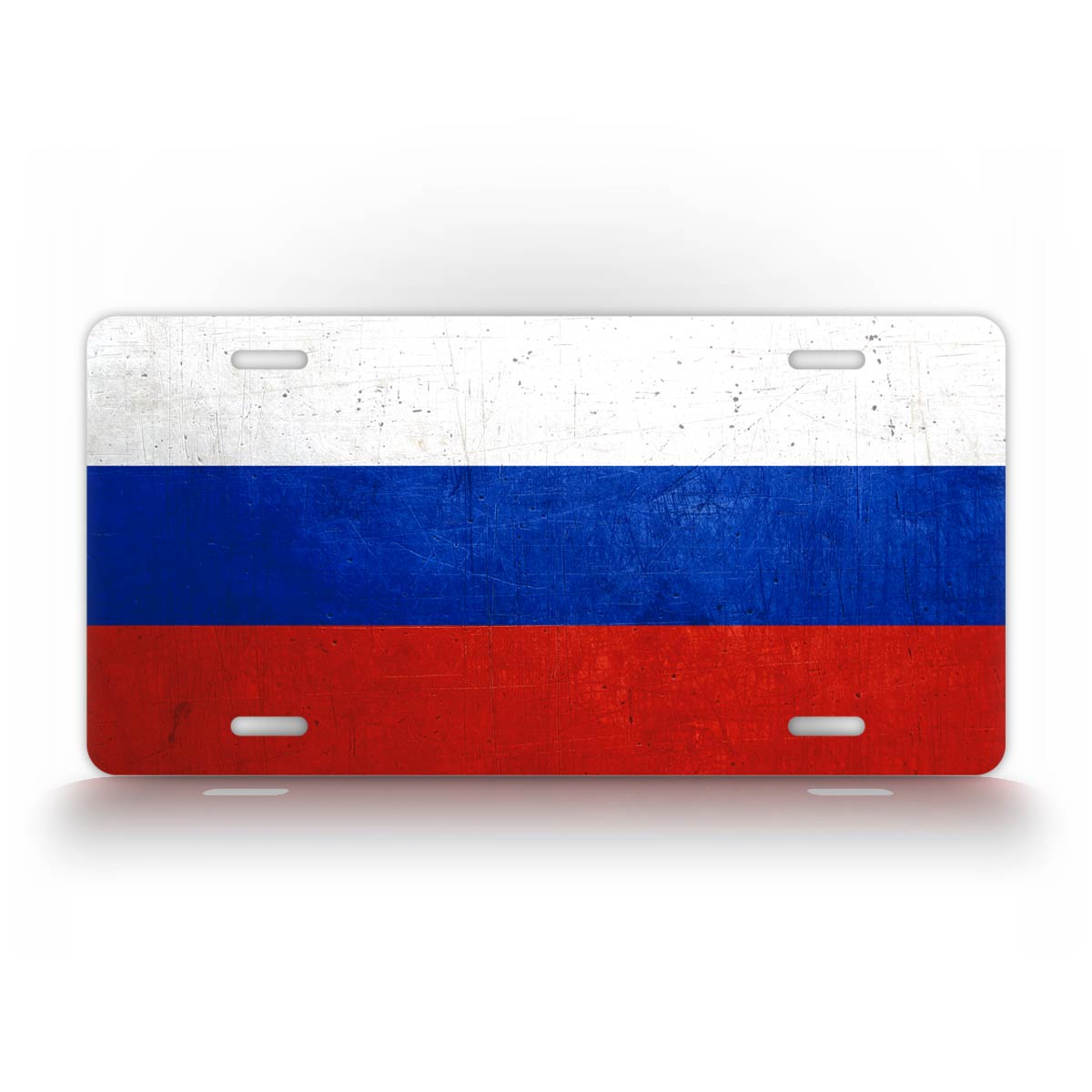 Novelty Grunge Russian Flag 6x12 License Plate