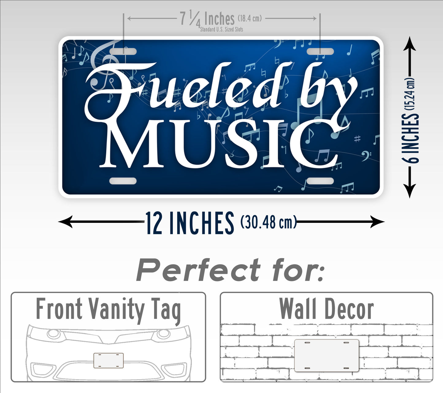 Fueled By Music License Plate